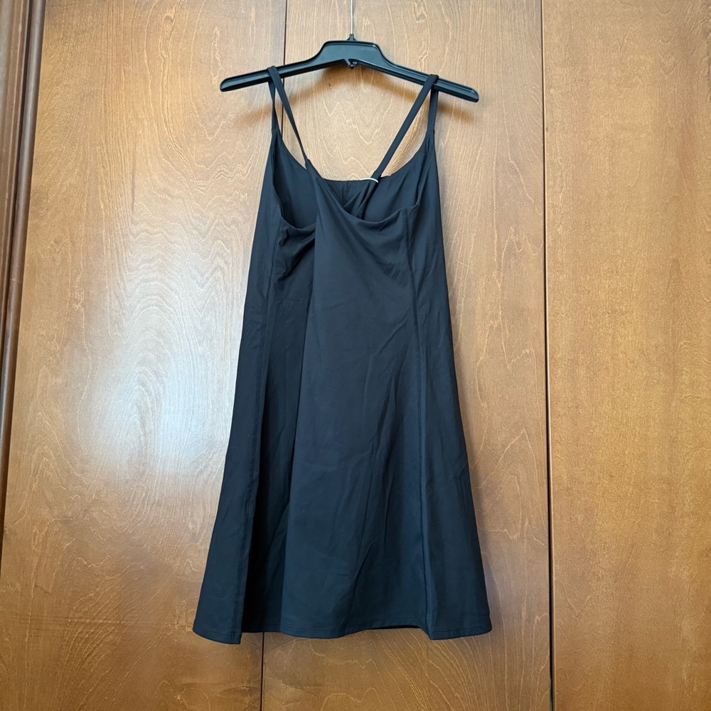 Halara Black NWT XL Back Athletic Dress w/ Built In Bra & Shorts Cloudful Fabric - Picture 2 of 7